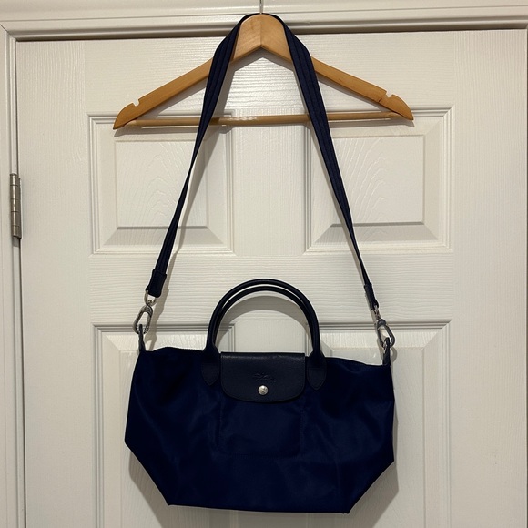 Longchamp Handbags - Longchamp Navy Blue Crossbody Bag